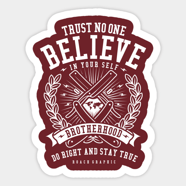 Believe in yourself Sticker by Superfunky